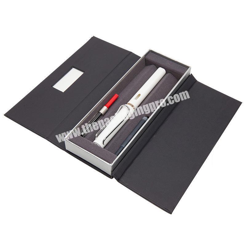 Free Sample Customized Logo Rectangle Magnetic Pen Cardboard Paper Box