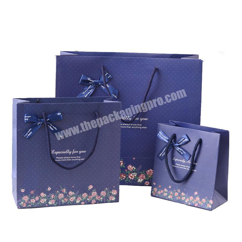 Free design personalized paper bags Luxury brand paper bag package gift bag paper