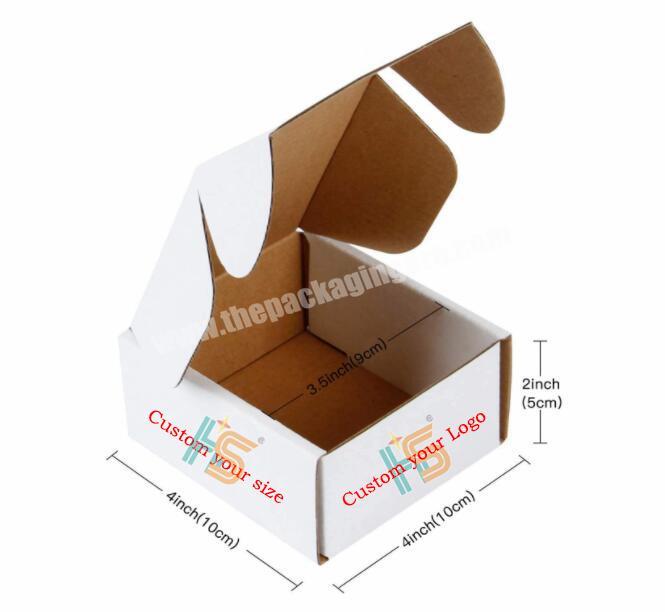 Free sample free design  Mailers Mailing Cardboard Boxes Rose Gold Double Sided Mailer Box