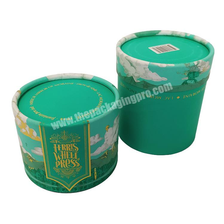 Free sample  kraft High quality custom Fashion perfume Custom Round Paper Box