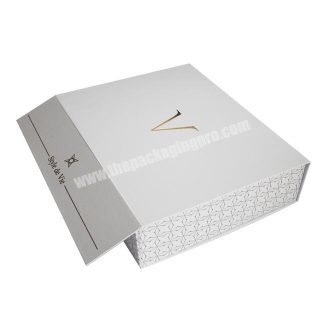 Gloss Thick White Cardboard Grey Card Board Box Custom Wig Small White Cardboard Packaging Gift Boxes With Hinged Lid
