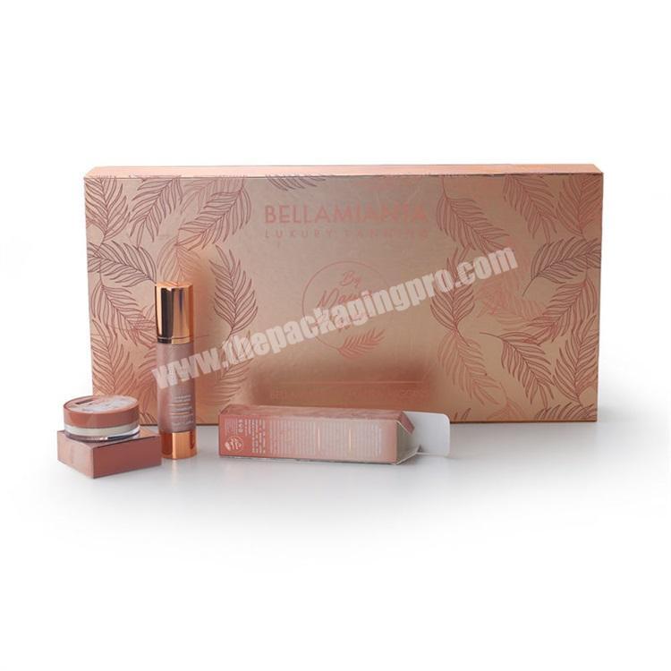 custom Gold Hot Stamping Paper Boxes Essential Nail Polish Oil Set Cosmetic Packaging Custom Gift boxes with Logo 