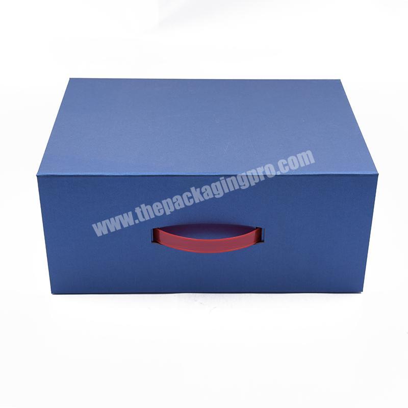 Gold Luxury Custom Logo Large Flap Black Cardboard White Window Pink Closure Wholesale Magnetic Packaging Gift Box With Lid