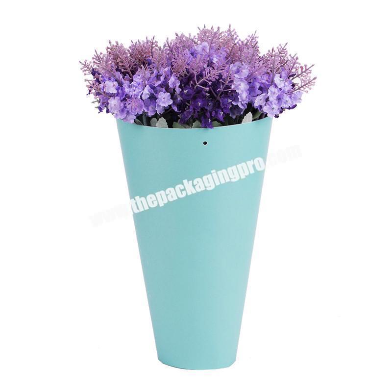 Good Price Custom Logo Simple Packaging Cone Single Flower Gift Box For Flowers Arrangement
