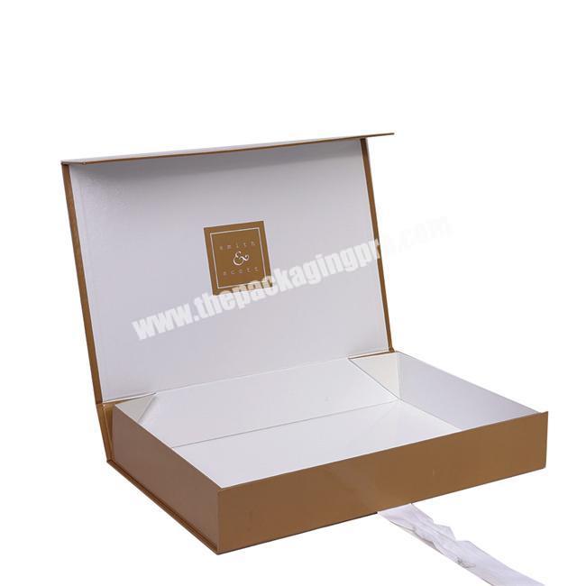 Grey Board Cosmetic Folding Gift Box with Gold Color Print Megnetic Box Recycled Perfume Boxes