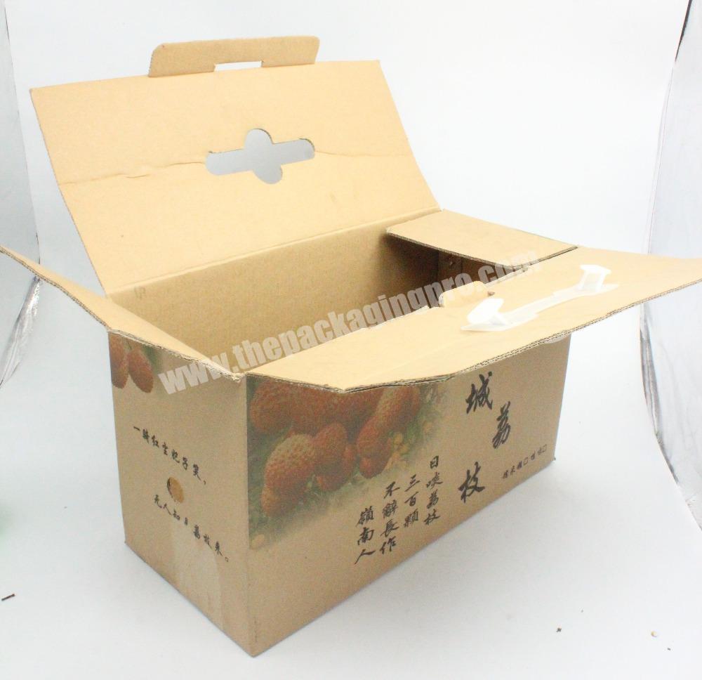 Guangzhou Low Price Wholesale Food Packaging Carton Fruits Corrugated Packing Box, Fruit Carton Box HS-LC111803 Rectangle Accept