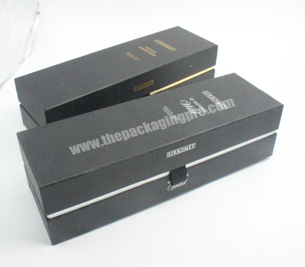 Guangzhou wholesale free design custom luxury cheap cardboard wine paper hat box bottle packaging for sale