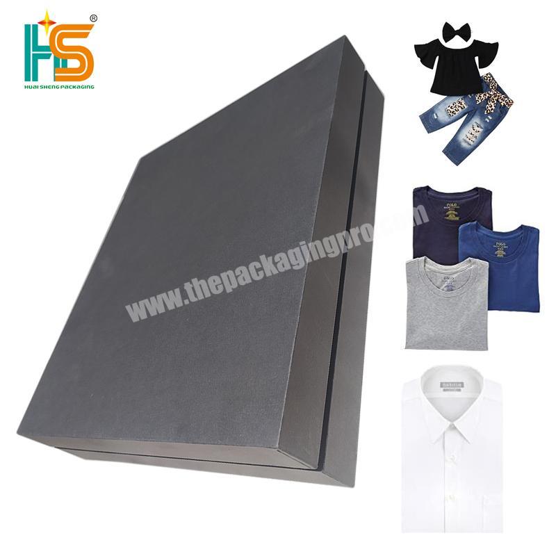 HS Custom Printed Cardboard Paper Shirt Boxes High Quality Customized Saree Gift Boxes