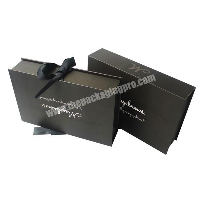 HS Luxury hand-made custom Foldable Cardboard Magnetic Gift Boxes e With Flap Closure