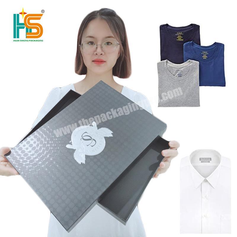 HS Paperboard Retail Clothing Garment Packaging Box Custom Foldable Box Printing
