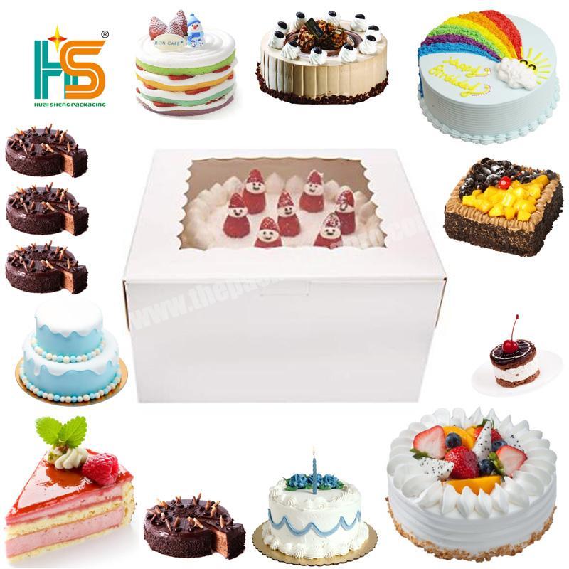 HS Promotional Wedding Love Couple Paper Cake BoxSmall Gifts Cake Box For Wedding