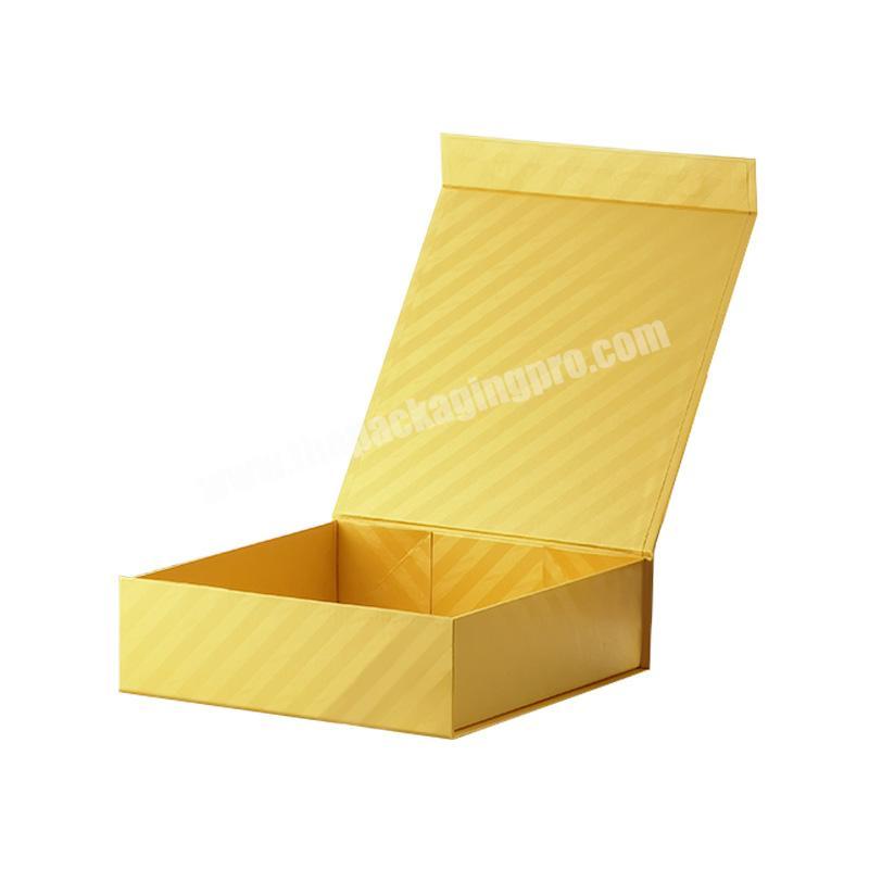 Hair bundles packaging box hair extension packing box with satin folding box for human weave wig gift with ribbon and magnetic