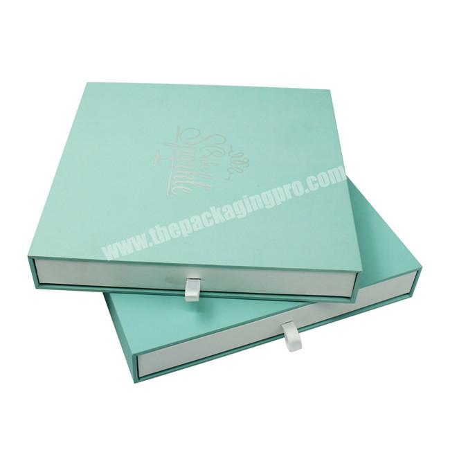 Handicraft Paper Box with Thin Insert Tray and Hot Stamping Logo for Packaging Jewellery Necklace