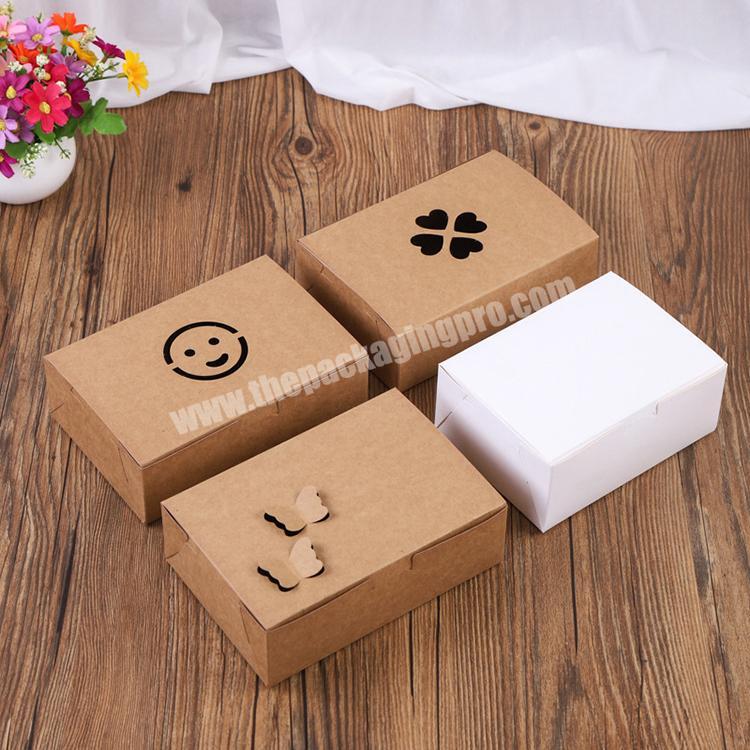 Handmade Personalised Custom Logo Brown Color Printing Kraft Gift Packaging Paper Box In Stock