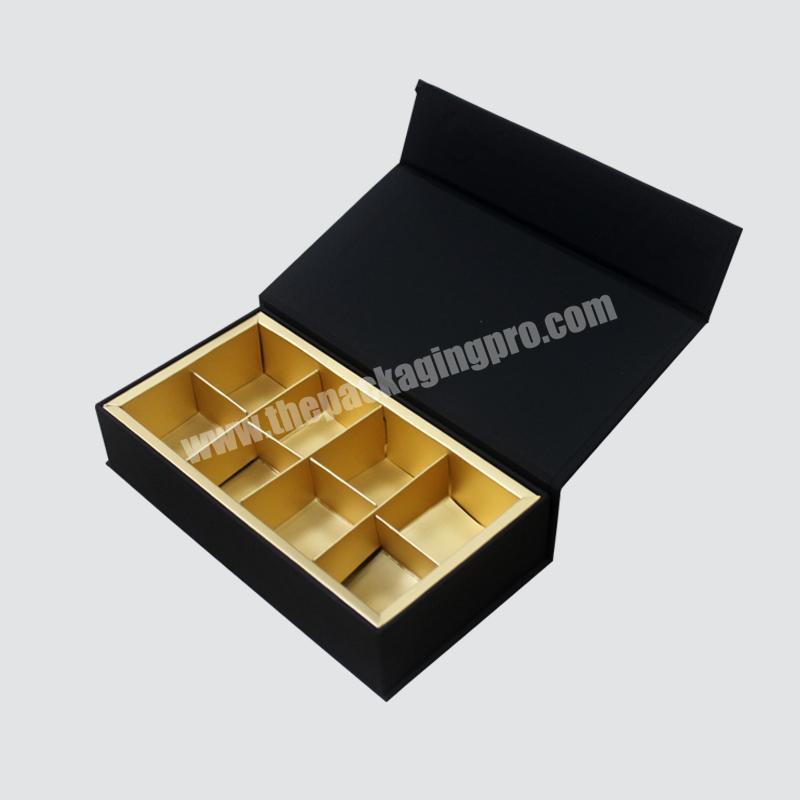 High-End Customized Size With Lined Compartments Candy Chocolate Packaging Gift Box