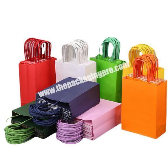 High Grade Customized Durable  Kraft Paper Bags Recyclable For Household Products