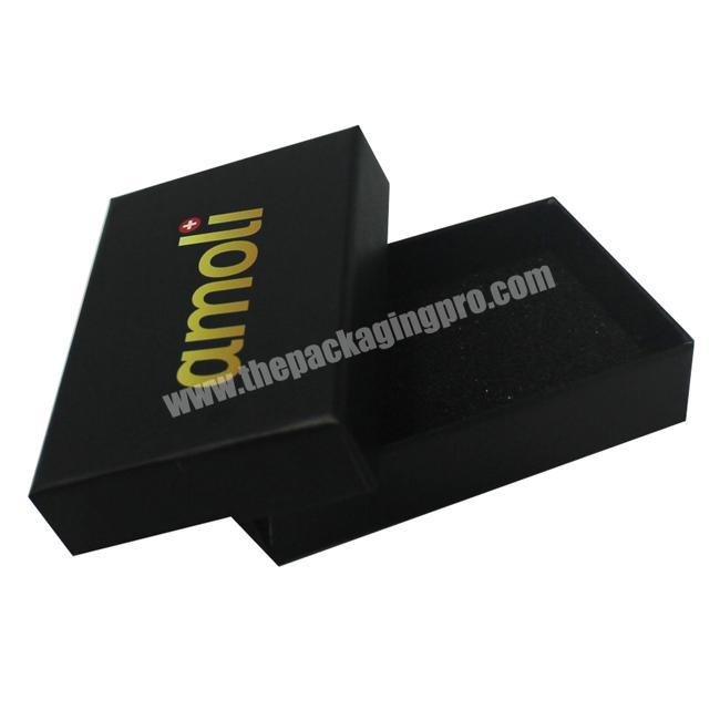 High Quality Cheap Black Paper Gift Box With Stamped Logo, Paper Gift Box For Bow Tie Packaging
