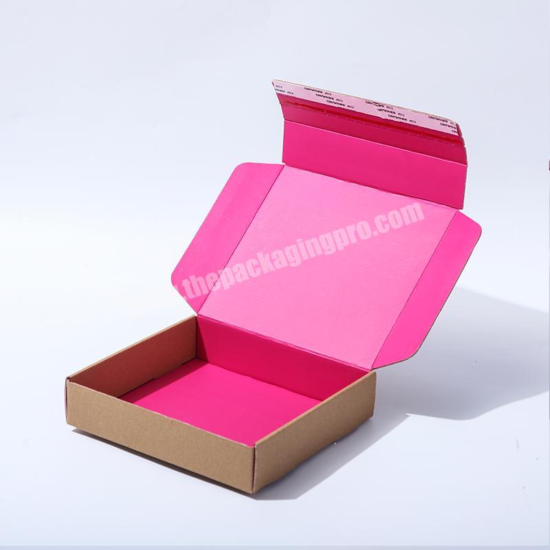 High Quality Corrugated Custom Logo Packaging Box Easy Tear Strip Corrugated  Mailing Box Kraft Paper Box For Packaging