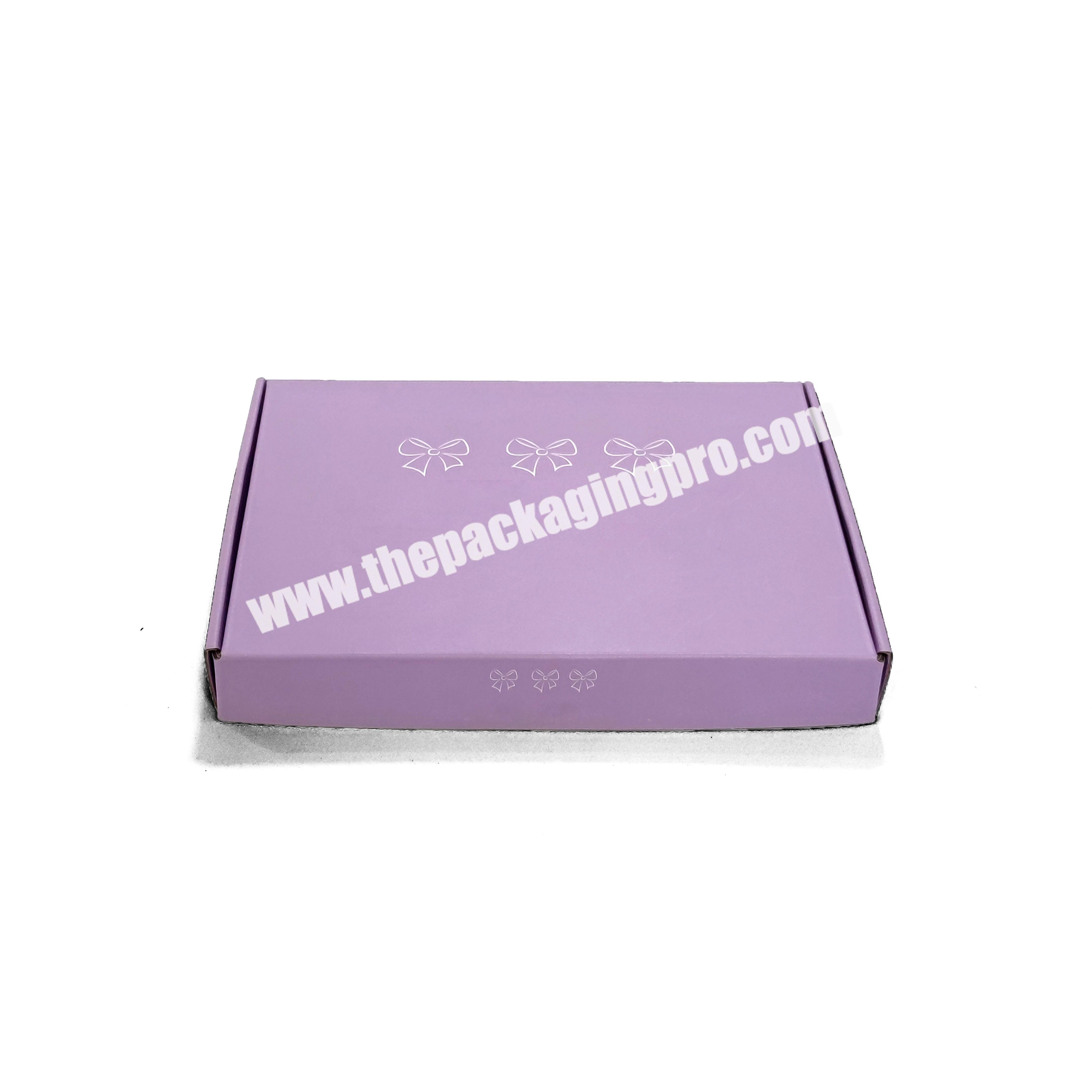 High Quality Custom Logo Print Purple Corrugated Box Custom Size