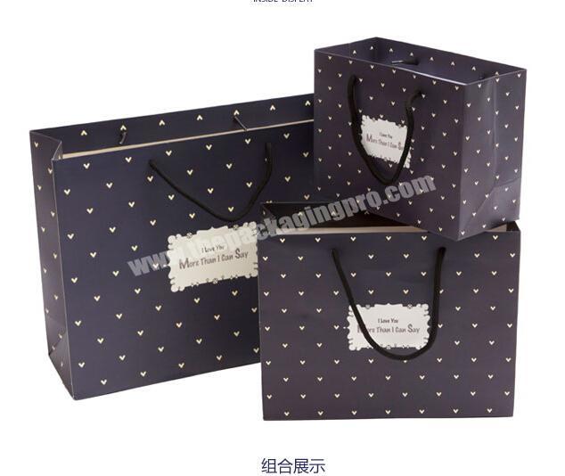 High Quality Customized Apparel Packaging Paper Bag With Handle