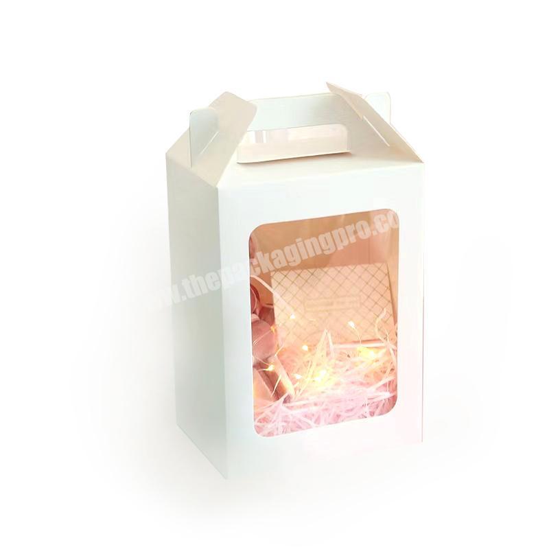 High Quality Wholesale window  Gift bag Luxury Box Magnetic Closure Folding Gift Box With Ribbon