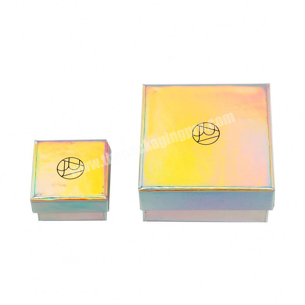 High-end Custom Logo Gift Boxes for Ring Earring Pendant Necklace Bangle Jewelry Packaging