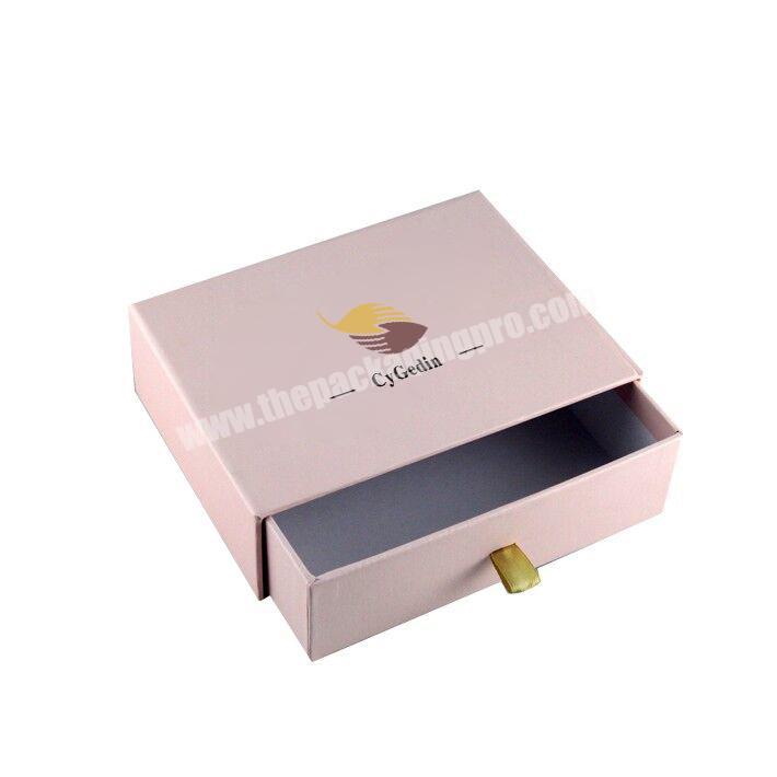 High-end Personalized Logo Design Hot Stamping Cardboard Sliding Drawer Box Gift Box