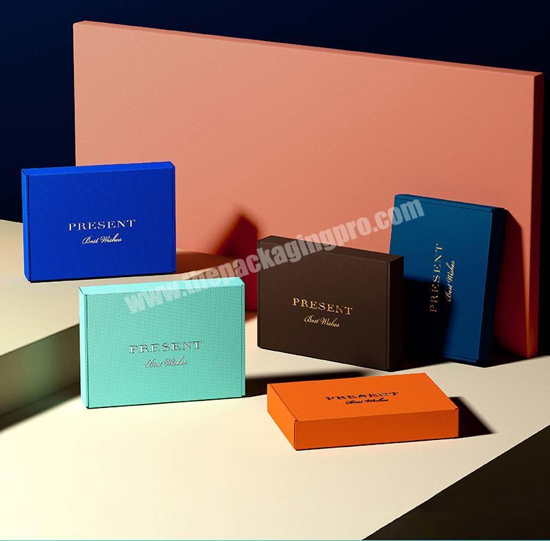 High-end gift express box extra hard corrugated underwear box colorful double-sided aircraft box