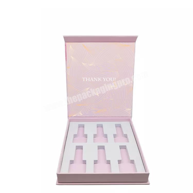 High quality cardboard custom empty nail polish set boxes packaging for nail polish bottle box