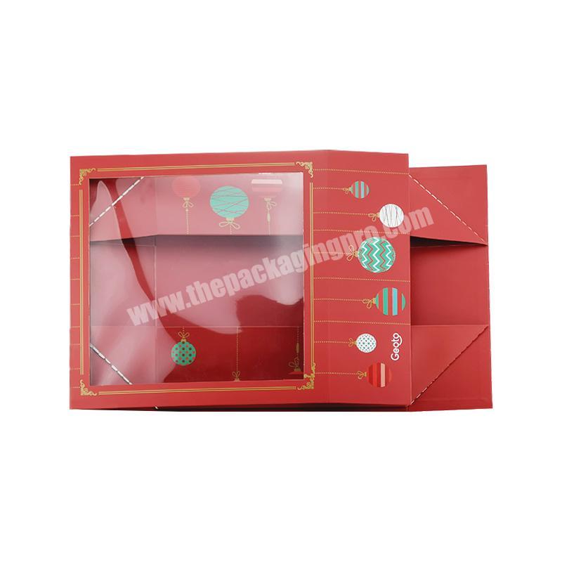 High quality chocolate sweets window candy boxes gift box with magnet closure