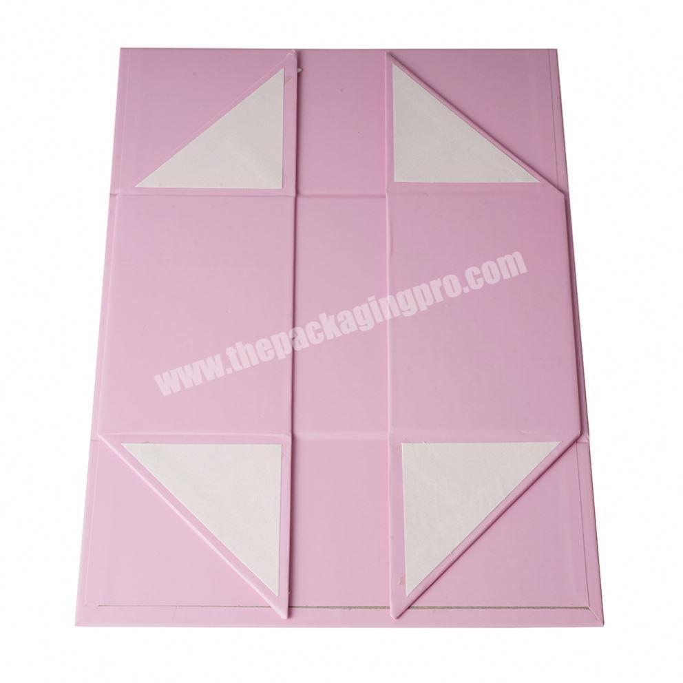 High quality color logo customized cardboard folding magnetic packaging gift box
