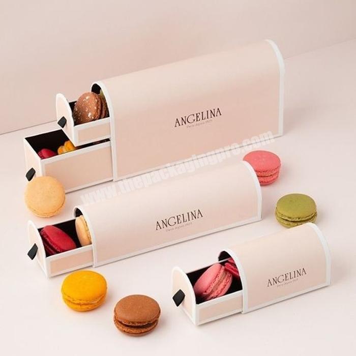 High quality eco recycle macaron box wholesale cookies packaging for macarons package box custom macaron boxes manufacturer