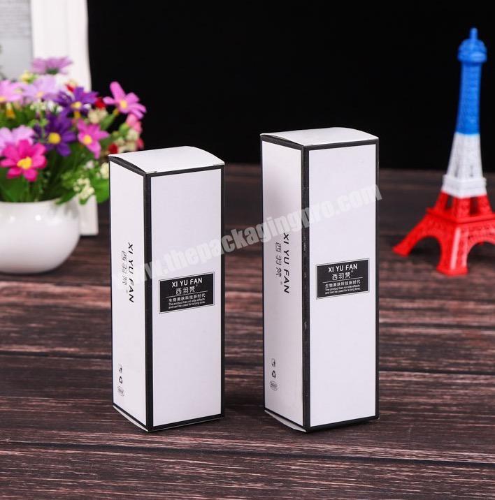 High quality luxury cosmetic white custom logo packaging box printed luxury gift cosmetic lipgloss lipstick box