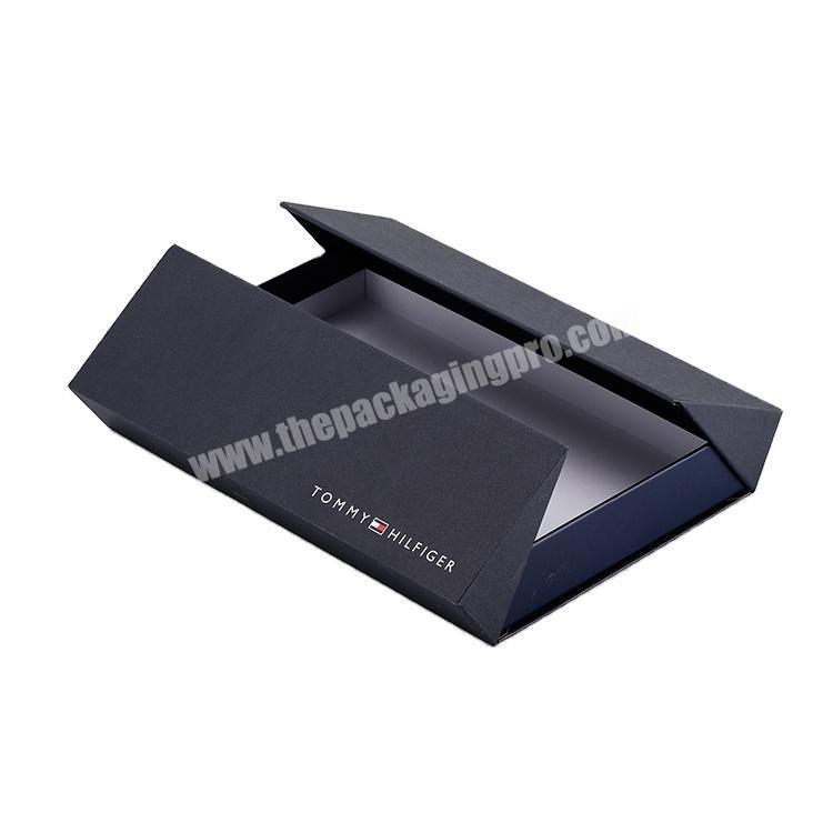 Hot Fancy Magnet Box Carton Black Rigid Flat Luxury Magnetic Folding Storage Paper Gift Box