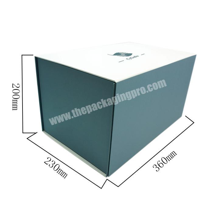 Hot Fancy Magnet Box Carton Black Rigid Luxury Magnetic Folding Storage Paper Gift Box