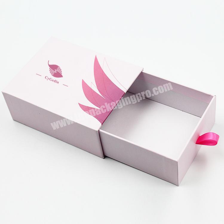 Hot Sale Custom Pink Drawer Gift Box Rigid Cardboard&Kraft Paper Customized Drawer Gift Boxes For Jewelry&Doggy Packaging Box