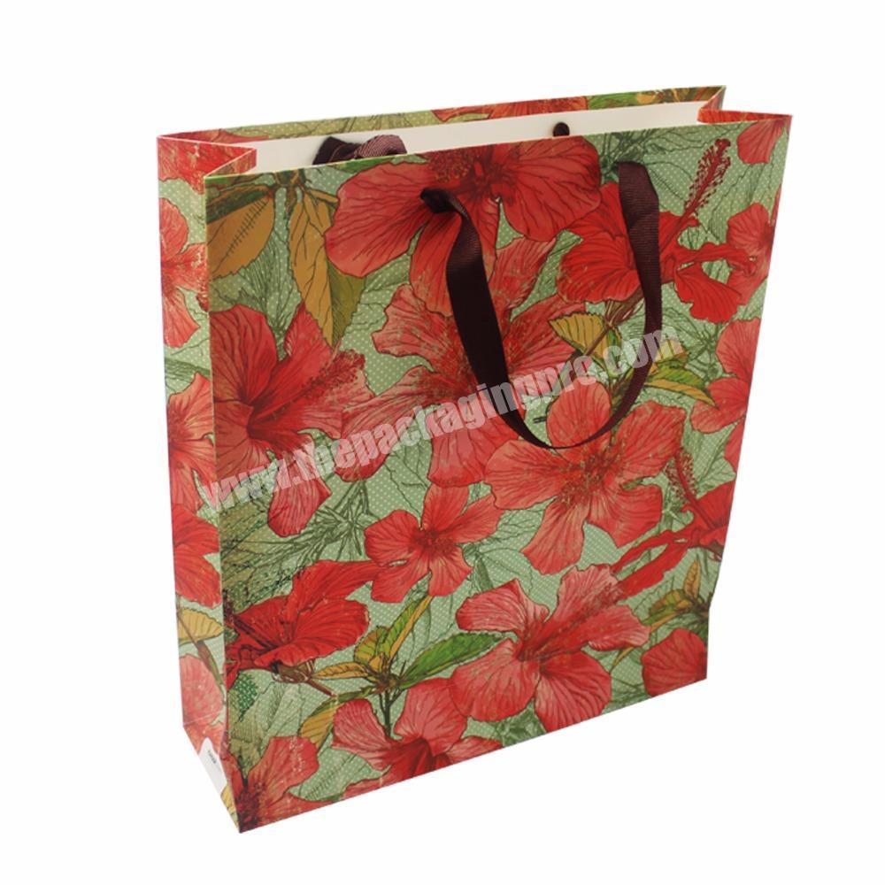 Hot Sale New Wedding Souvenirs Paper Shopping Bag Full Color Custom Gift Candy Bag