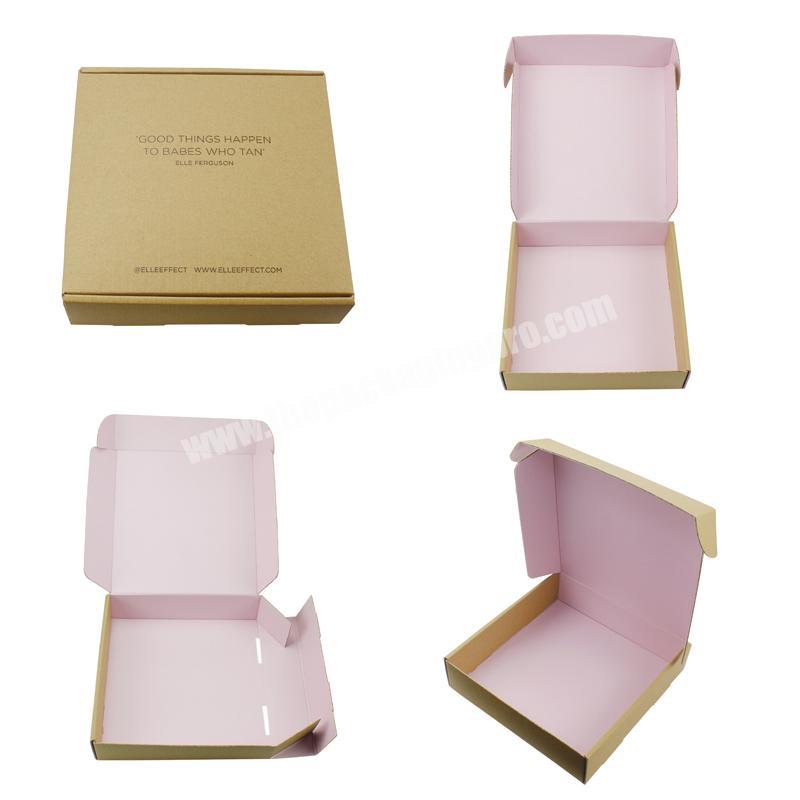 Hot Sales Custom Logo Colored Pink Printing Mailer Box For Printing