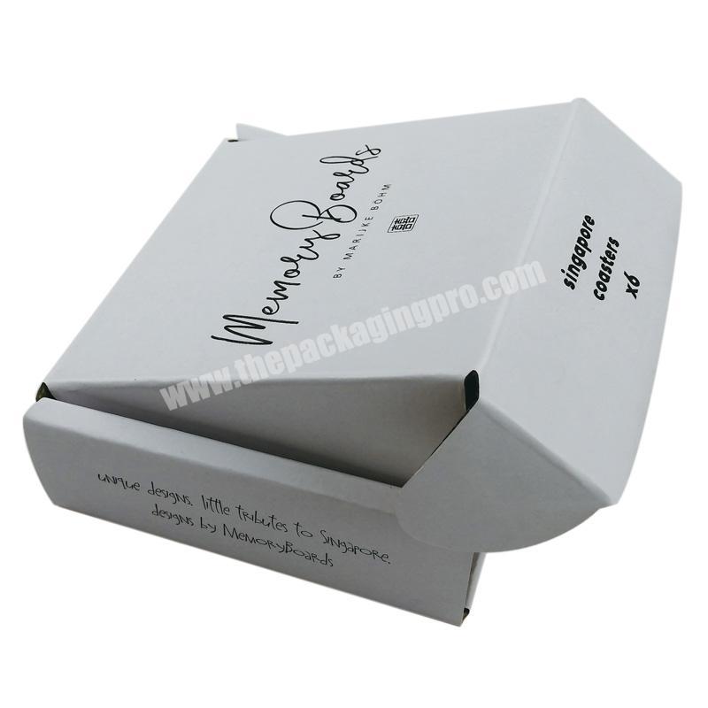 Hot sale Color printed Corrugated Carton box Small White Cardboard Boxes with Logo