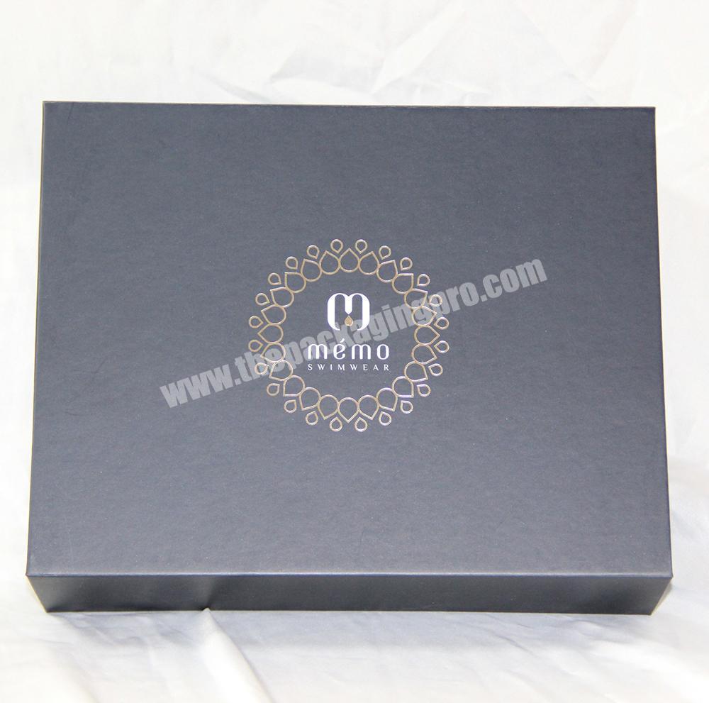Hot sale Luxury Custom Logo folding Black Paper Magnetic closure  Flat Folding shoe box Packing Gift Box