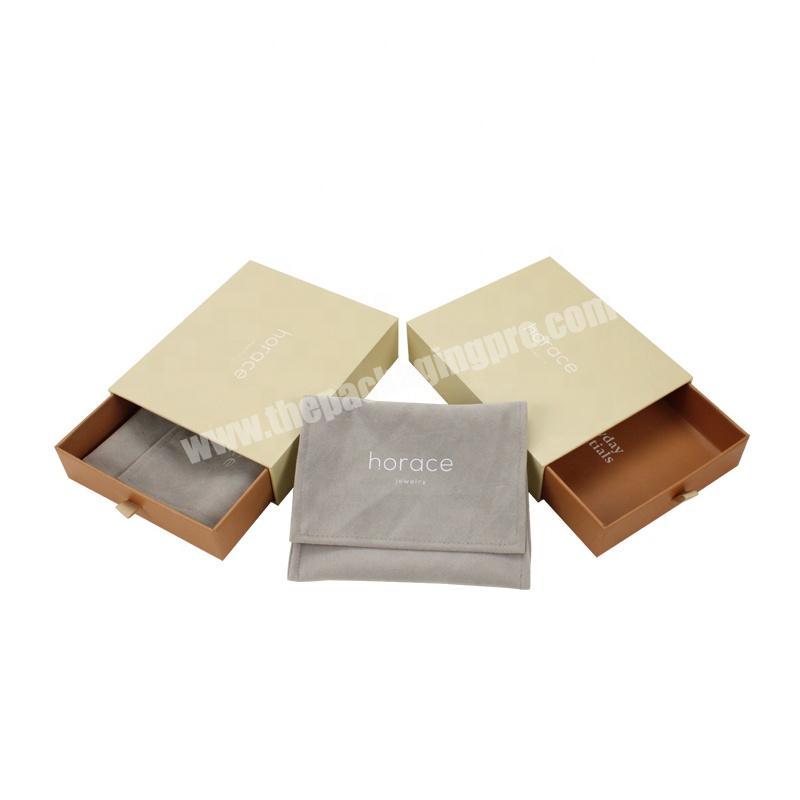 Hot sale Pantone color box drawer packaging storage drawer cardboard box with velvet pouch