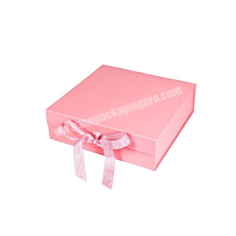 Hot sale pink magnetic box packaging,luxury gift paper boxes printing custom