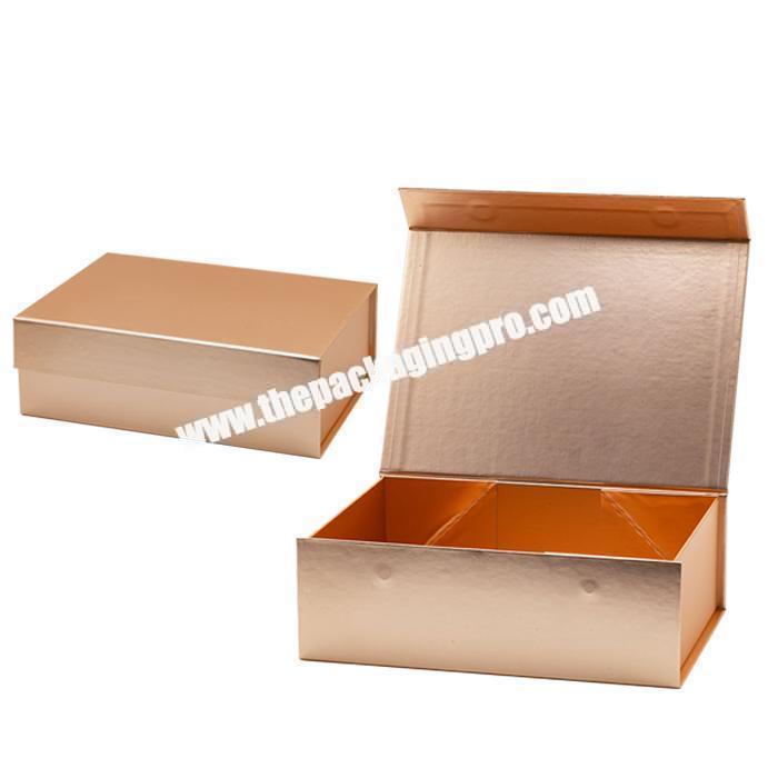 Hot sales pink rigid cardboard gift paper box with insert custom folding magnetic boxes