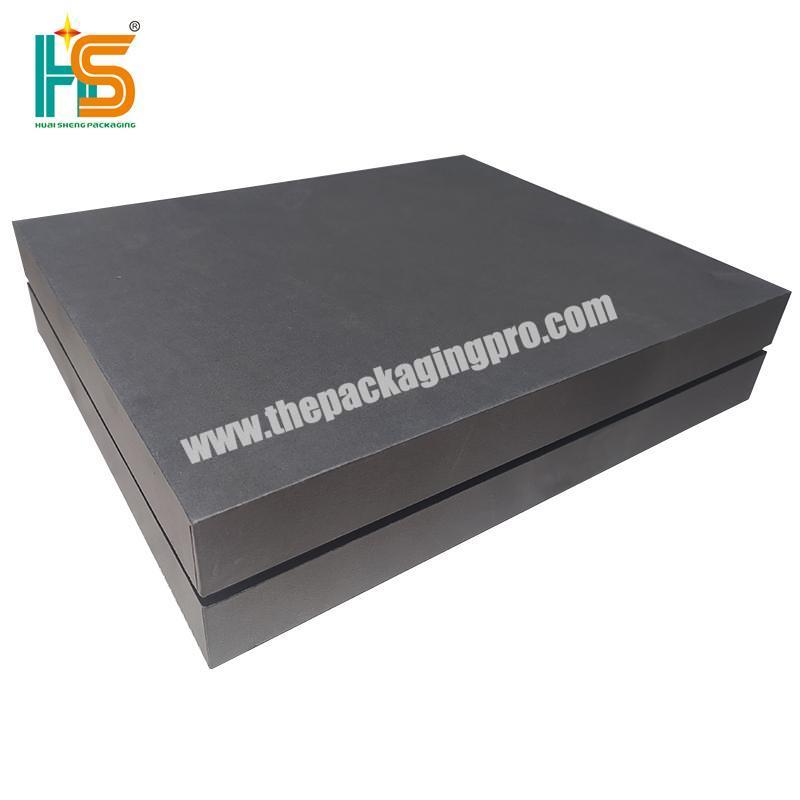 Huaisheng Custom Luxury book shaped Cardboard boxes design your logo Packaging Black Magnetic folding Gift Box