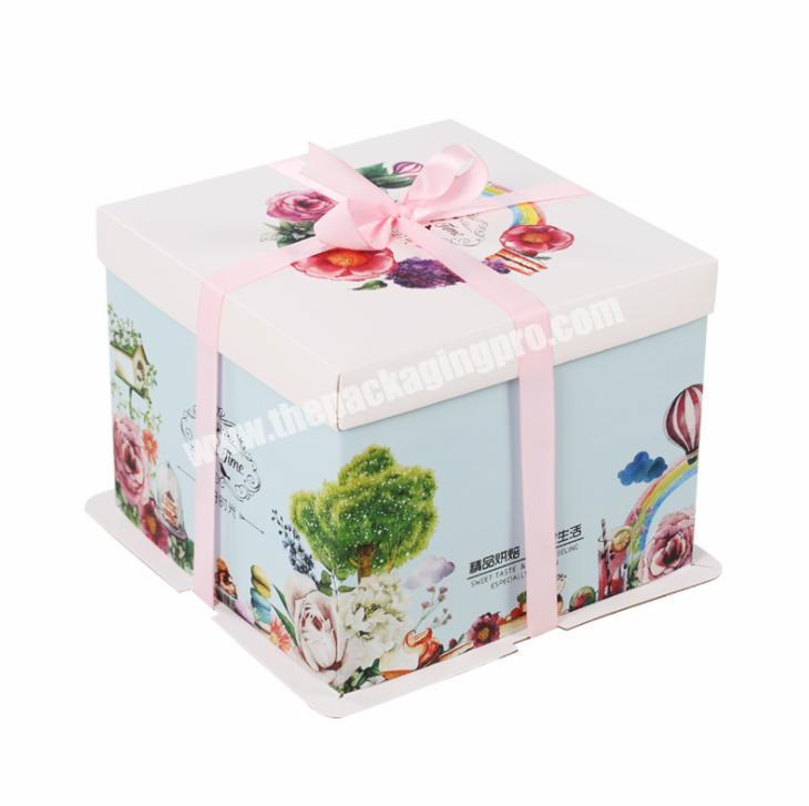 Huaisheng Luxury Free design Cake Paper Cupcake Box Eco Friendly Packaging