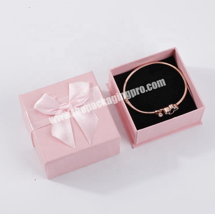 Huaisheng Luxury custom Paper Jewelry Packaging Custom Logo Bracelet Box With Window