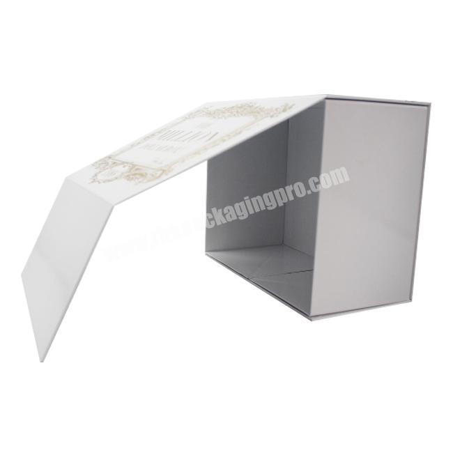 custom Huaisheng custom decorative cardboard packaging white eco friendly cosmetic mailing book shaped magnetic box wholesale 