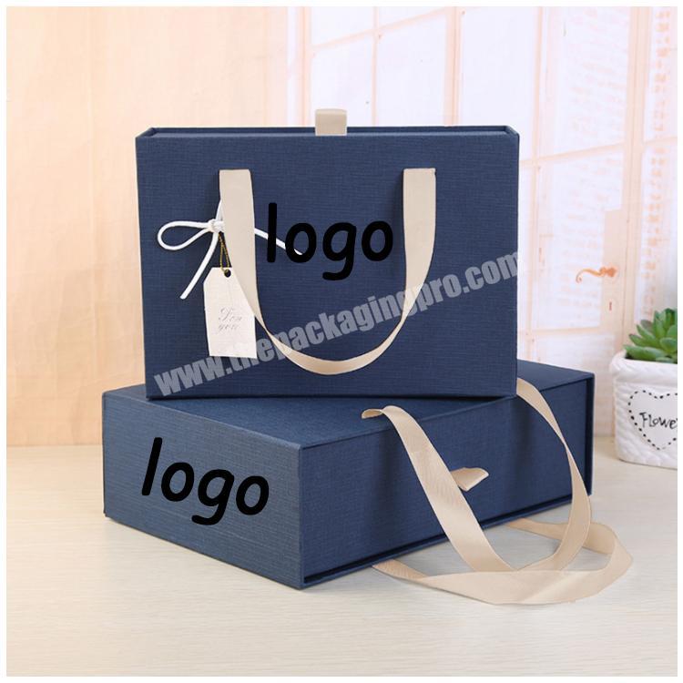 Huaisheng wedding dress custom logo packaging brand drawer jewelry box with custom logo