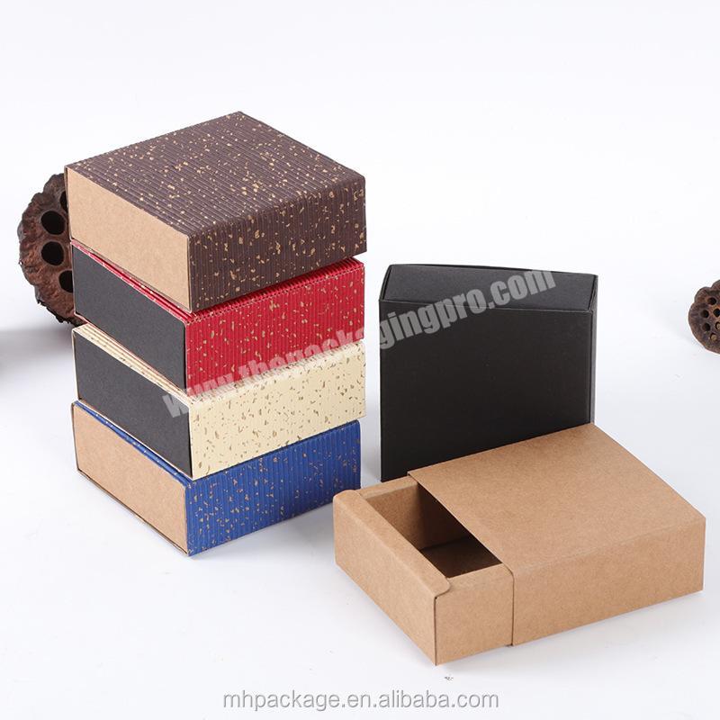 Kraft Black And Brown Paper Boxes Soap box