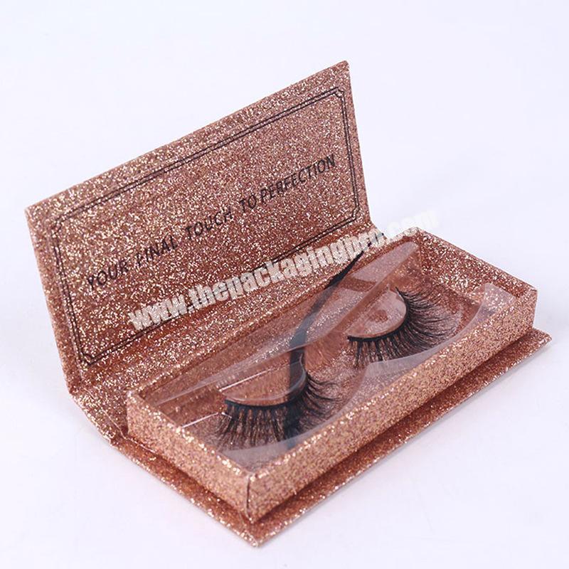 Professional Design Eyelash Empty Package Cosmetic Magnetic Packaging Box False Lash Pink Eyelash Packaging Box